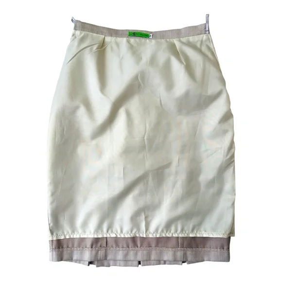 Pencil Skirt Grey/Beige women's Size Small - EUR 34 - Picture 6 of 7